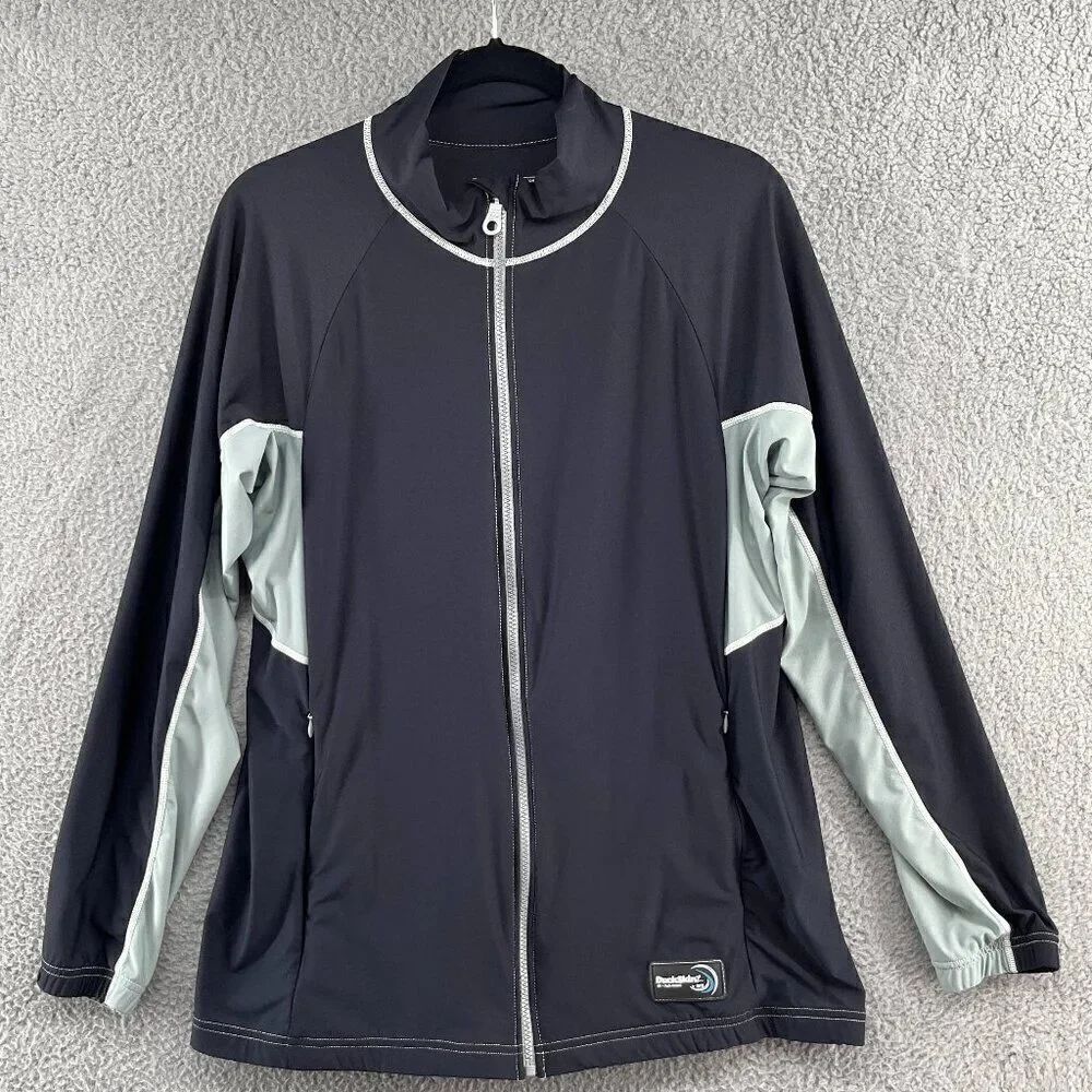 DuckSkinz UV + H2O Armor by SPZ Black Lightweight Zip-Front Jacket Men's XL